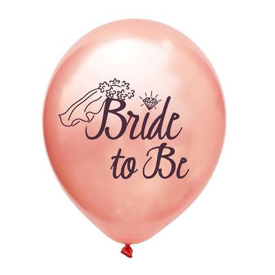 China Wedding Hen Party Supplies Rose Gold Rose Black Bride To Be Balloon For Bride To Be Party Decorations for sale