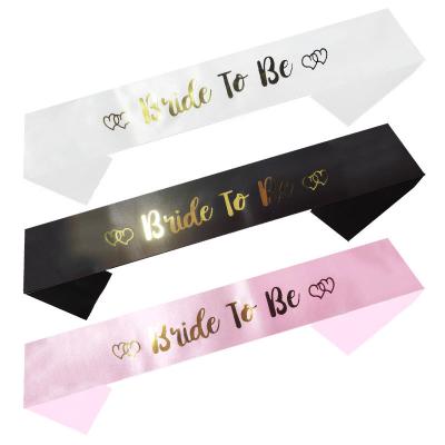 China New Wedding Party Design Template Bride To Be Sash Spirit Hearts Bride To Be Party Decorations for sale