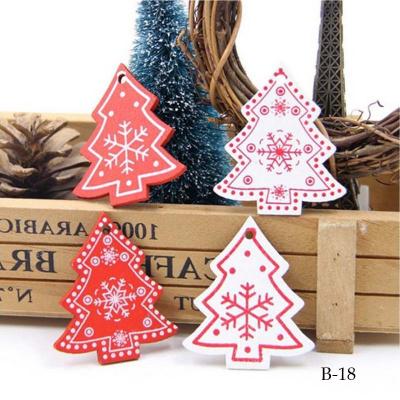 China Empty Hanging Decoration Kids DIY Ornaments Wooden Decoration Christmas Tree Ornaments for sale