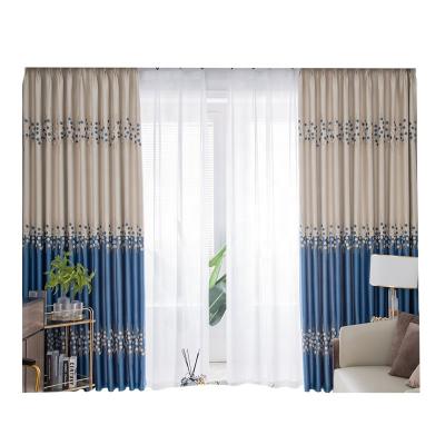 China Modern simple and thick jacquard, high shading and colorless seamless stitching curtains for sale