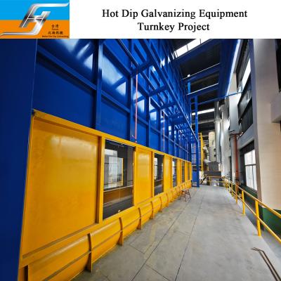 Chine Enclosures On The Furnace Hot Dip Galvanizing Equipment Production Line Galvanizing White Fume Treatment Supplier à vendre