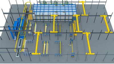 China Circle Type Professional Hot Dip Galvanizing Equipment For Galvanizing Steel Parts for sale