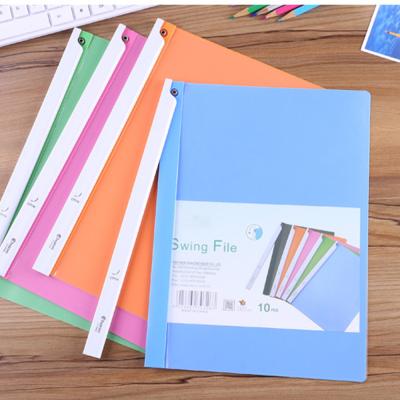 China Convenient Size Clear Document File Holder A4 Color Clip Folder Office A4 Folder Plastic File Folder for sale