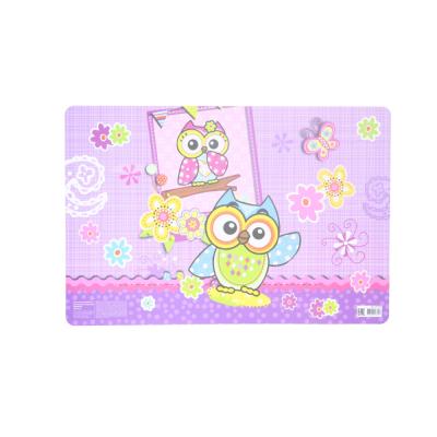 China Professional Manufacturing Cheap Custom 0.7mm Thickness PP Viable Learning Place Mat for sale