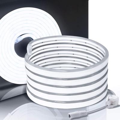 China Weicao 12V Residential Neon Lamp Strips Single Color Flex Waterproof LED Rope Lights For Sign Piping Lighting for sale