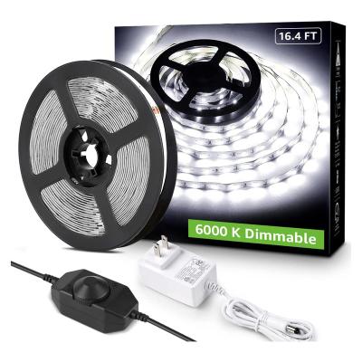 China Easy Installation Weicao 6000K LED Strip Lights Daylight SMD 2835 Dimmable Super White Control Light Strips For Indoor for sale