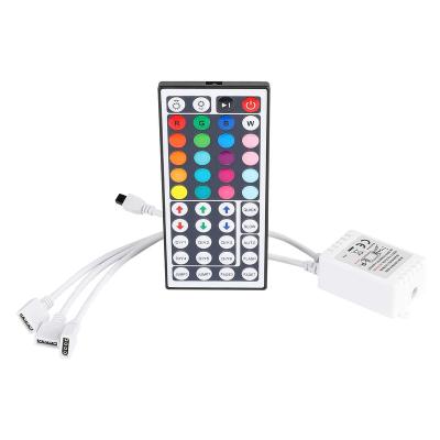 China 1/2/3 Port-Control 1-to-3 Box Weicao Ports Remote Controller Dimmer For RGB LED Strip Lights 44 One IR 3 Key Remote Control Strips for sale