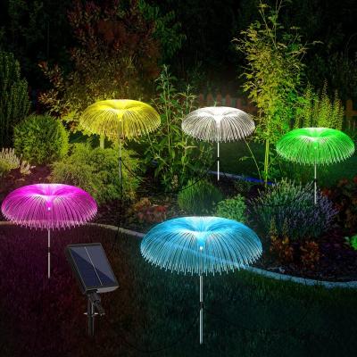 China Weicao Garden 5 Packs RGB Jellyfish Solar Garden Lights Waterproof Outdoor Decorative LED Path Lawn Light Lamp for sale