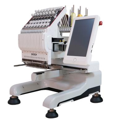 China 15 needle mini hat embroidery machine single head digital computerized embroidery machine for sale à venda