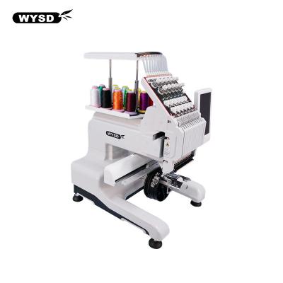 China Digital sewing and embroidery machines single head 15 needles china flat cap t-shirt hat embroidery machine Te koop