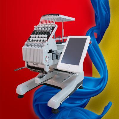 China portable hat logo cap mini embroidery making machine similar with brother embroidery machines Te koop