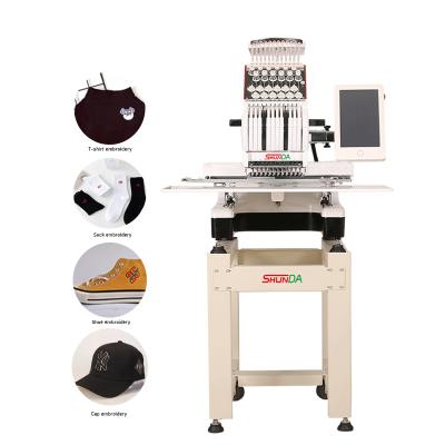 Cina High Quality Single Head Mini Hat Computer Mini Embroidery Machine Automatic Trimming With Automatic Thread Locked in vendita