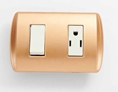 China Low Voltage Household Electric Standard Plate Toggle 1 Strip 3 Pins Wall Switch Socket for sale