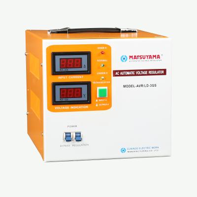 China SVC WENBA SVC (TND) Type Single Phase Voltage Automatic Servo Motor Stabilizer 3KVA for sale