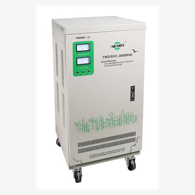 China SVC WENBA 30000VA Single Phase Voltage Stabilizer/Regulator 110V/220V Industrial Compensated AC for sale