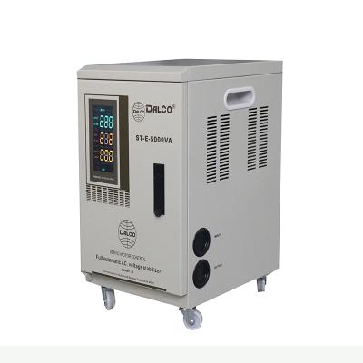 China SVC SVC WENBA Motor Voltage Stabilizer 5KVA Single Phase Servo Automatic Voltage Regulator Stabilizer 50000VA for sale