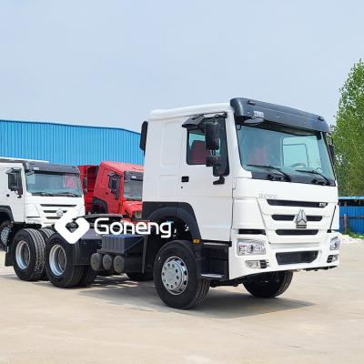 China good condition sinos tractor truck engine euro 2 truck tractor units sinotruck howo 6800x2496x3668mm for sale