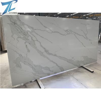 China 2022 Veins Modern Elegant Gray Exterior Quartz Calacatta Artificial White Stone Malaysia Straight for sale