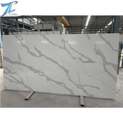 China Gold Chinese Quartz Calacatta Countertop Stone Quartz Slabs Flooring Tops/Wall Countertops/Price for sale