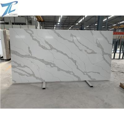 China 2022 factory modern cheap artificial quartz malaysia calacatta stone slabs white for sale