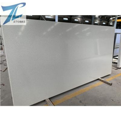 China 2022 Modern Artificial Crystal Sparkle White Quartz Jumbo Stone Slabs for Wall and Floor Decoration for sale