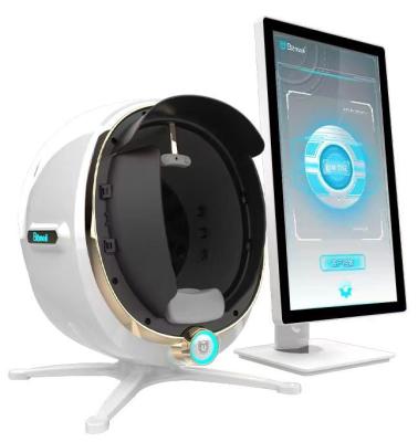 China Geavanceerde draagbare 3D Magic Mirror Face Skin Analyzer Tester Gezichtscamera Machine Te koop