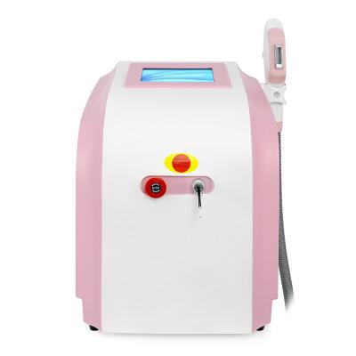 China Portable Pink Elight IPL SHR OPT Haarentfernung Hautverjüngungsmaschine für Schönheitssalons zu verkaufen