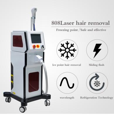 China 808 Diode Laser Hair Removal Freezing Point Painless Efficient 808nm Diode Laser Machine for sale