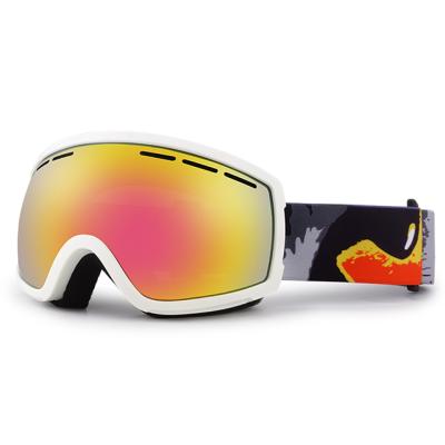 China antifog; UV Protection 2018 OTG Frameless Ski Goggle For Adult made to order for sale