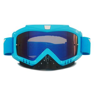 China Anti-scratch; 400 UV; Professional Motocross Goggles With Nose Protector Motorcycle Gafas Lens Brand for sale