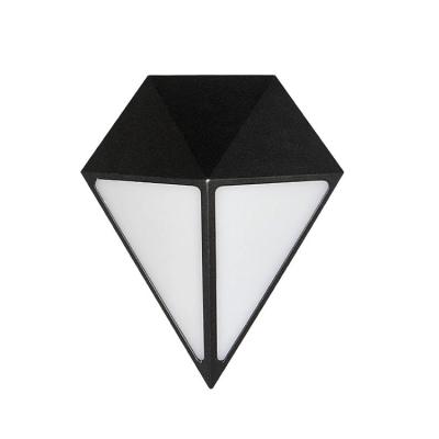 China Waterproof IP65 Tempered Glass Lamp Light Antique Mounted Bright Outdoor Led Wall Lights Up And Down Led Triangle Wall Light for sale