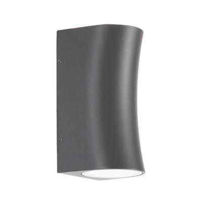 China Borosilicate Glass Outdoor Housing Up Down Wall Lamp Aluminum Modern Ip65 Outdoor Mounted Led Wall Light Garden for sale