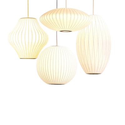 China Bubble Pendant Lamp Living Room Art Chandelier LED Silk Hanging Lights Modern Zhongshan Guzhen Hanging Fixture for sale