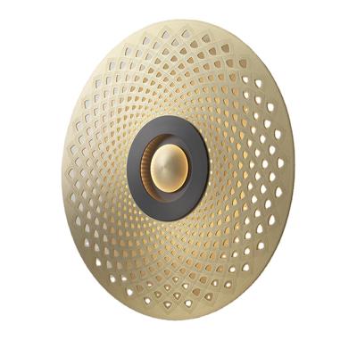 China Modern Style Gold Copper Wall Lamp Home Decor Modern Bedside Lighting Wall Sconce For Hotel Bedroom GuZhen Lighting for sale