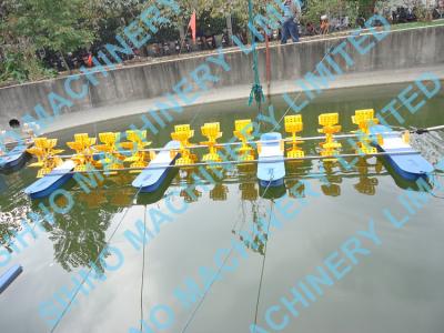 China 10 Impellers Long Arm Diesel Engine Paddle Wheel Aerator，Multi-impellers aerator for sale