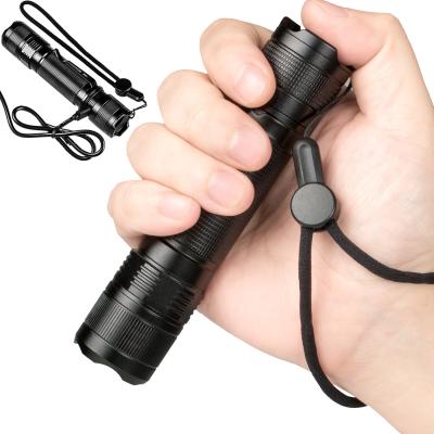 China Aluminum Flashlight 5 Modes Rechargeable LED Flashlight IP67 Waterproof Electric Flashlight Mount Torch for sale