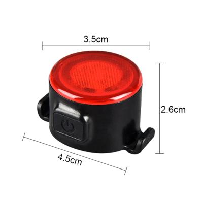 China Mini Bike PC Bicycle Bicycle Night Light Rechargeable Taillight Plastic Safety Warning Warning Light Rear Bike Mount Light for sale