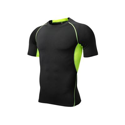 China QUICK DRY Custom Slim Fit Mens T Shirts High Quality Fashion Tight Quick Dry Shorts Girdles T Shirt Muscle Gym Wear For Men for sale