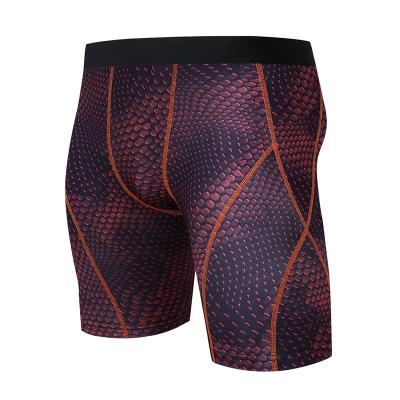 China Digital Custom Men's Gym Compression Sports Breathable Jogger Shorts Fitness Breathable Quick Dry Workout Shorts Tight Training For Men for sale