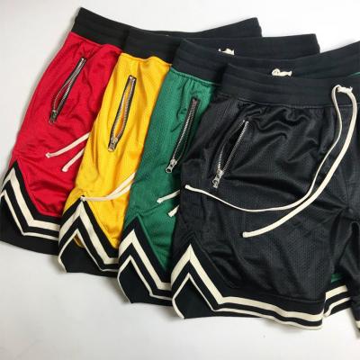 China High Quality Sports Shorts Zipper Pocket Breathable Fit Style Loose Mens Jogging Elastic Running Shorts Custom Size for sale