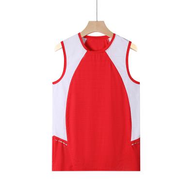 China High Quality Custom Logo Quick Dry Men's Breathable Summer Fashion Sport Top Sports Basketball Tank Top Solid Color Vest for sale