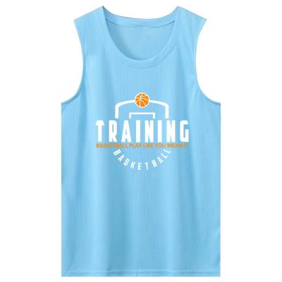 China Logo Breathable Basketball Jersey Cheap custom made breathable fashion sleeveless sports invest summer unisex basketball uniform for sale