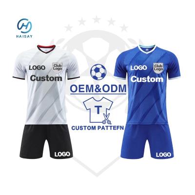 China Custom Quick Dry And Beathable Football Soccer Jersey Polyester Sublimation Shirt Football Uniform Quick Dry Wholesale Football Soccer Uniform for sale