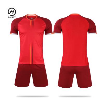 China Hot Selling Cheap Quick Dry And Beathable Football Uniform Kits Club Breathable Custom Football Uniform Set Football Jerseys Uniforms Quick Dry Football for sale