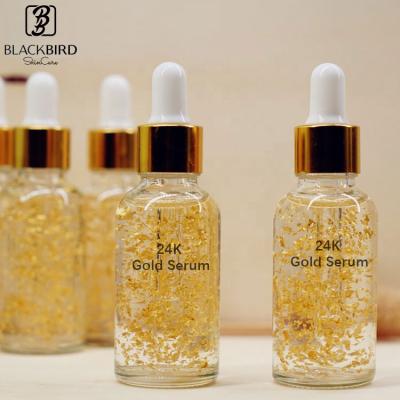 China OEM/ODM Anti Aging Skin Care Moisturizing Adsorption HA 24K Gold Anti Aging Face Serum for sale