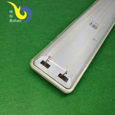 China Waterproof Led Workshop 36w IP65 T8 Office Double Tube Fluorescent Light Fixture for sale