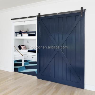 China Sliding Modern X Brace Panel Sliding Interior Barn Door For Bed Room for sale