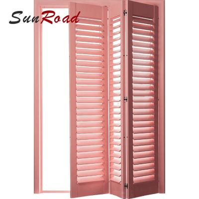 China Factory Wholesale Modern Custom Size Blinds Canopy Wood Shutters Shutters Plantation Shutter Window Different Shape for sale