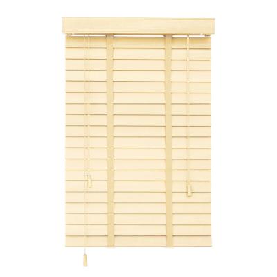 China High Quality CLASSIC Custom Wood Shades 3.5cm 4 5cm Luxury In 1 Degree Anti-UV Fabric E0 Scale Pattern for sale