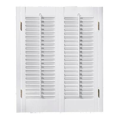 China Customized Traditional Made Classic Home Decor Windows Blinds Awning Window Wood Shutters for sale